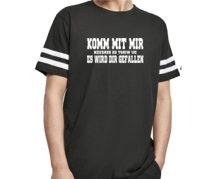 T-Shirt White Stripes Komm mit mir