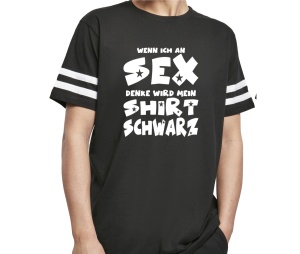 T-Shirt White Stripes Wenn ich an Sex denke