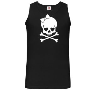 Muskelshirt Girl Skull