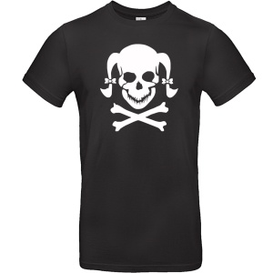 T-Shirt Girl Skull Zöpfe