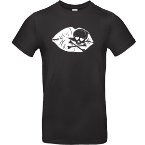 T-Shirt Girl Skull Kiss
