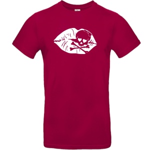 T-Shirt Girl Skull Kiss