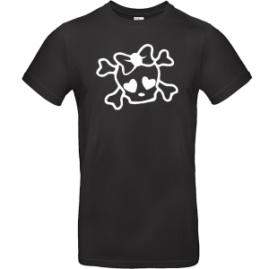 T-Shirt Girl Skull Schleife