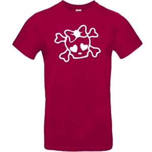 T-Shirt Girl Skull Schleife