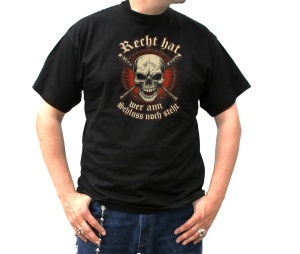 T-Shirt Recht hat wer am Schluss noch steht