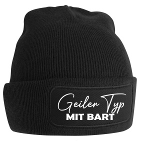 Wollmütze Geiler Typ mit Bart