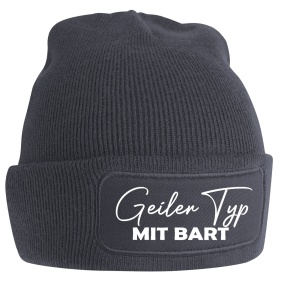 Wollmütze Geiler Typ mit Bart