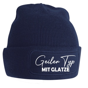 Wollmütze Geiler Typ mit Glatze