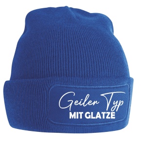 Wollmütze Geiler Typ mit Glatze