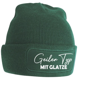 Wollmütze Geiler Typ mit Glatze