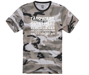 Camoshirt Tätowiert Schmutzige Gedanken gutes Herz