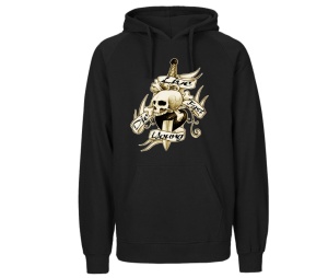 Kapusweatshirt Skull Live fast die young