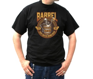 T-Shirt Barrel Save Water Drink Beer