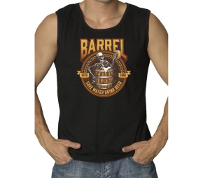 Muskelshirt Barrel Save Water Drink Beer