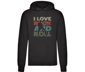 Kapusweatshirt I Love Rock N Roll