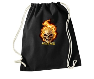 Stringbag Turnbeutel Rock N Roll Skull