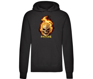 Kapusweatshirt Rock N Roll Skull