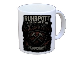 Tasse Ruhrpott Tief im Westen Glück Auf Wappenmotiv