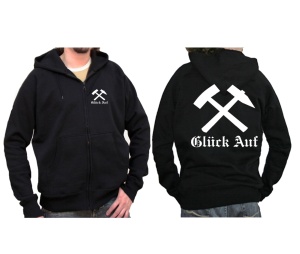 Sweatjacke mit Kapuze Glück Auf