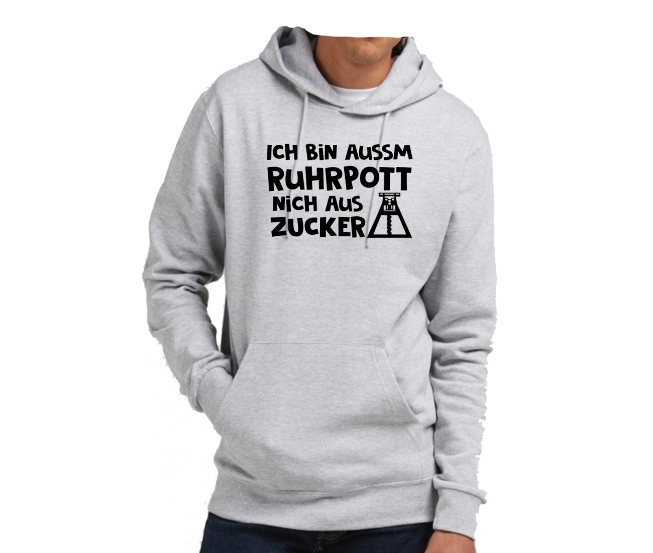 Kapusweatshirt Ich bin aussm Ruhrputt nich aus Zucker