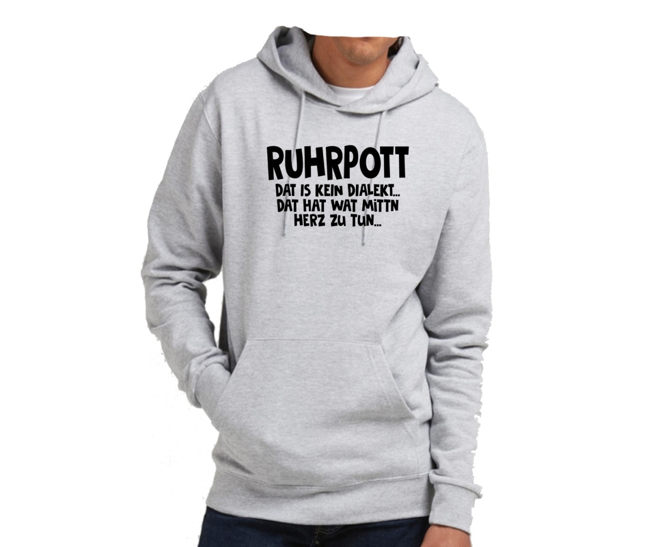 Kapusweatshirt Ruhrpott Dat is kein Dialekt Ruhrpott Ind. Kapushirts