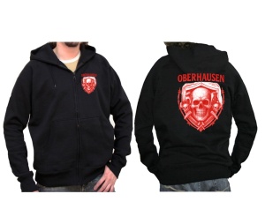Sweatjacke mit Kapuze Oberhausen Schädel