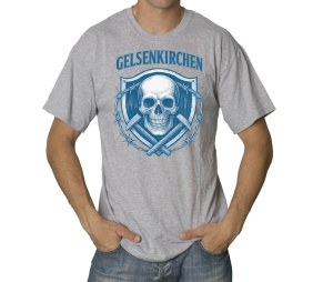 T-Shirt Gelsenkirchen Schädel