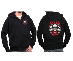Sweatjacke mit Kapuze Essen Schädel