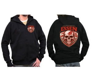 Sweatjacke mit Kapuze Essen Schädel