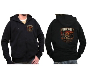 Sweatjacke mit Kapuze Ruhrpott Schädel