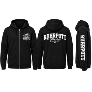 Sweatjacke mit Kapuze Ruhrpott Glück Auf