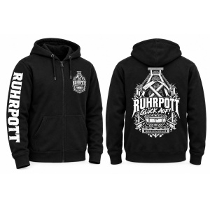 Sweatjacke mit Kapuze Ruhrpott Glück Auf