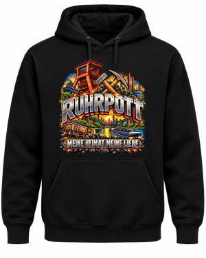 Kapusweatshirt Ruhrpott Meine Heimat Meine LIebe Kapusweatshirt Ruhrpott Meine Heimat Meine LIebe