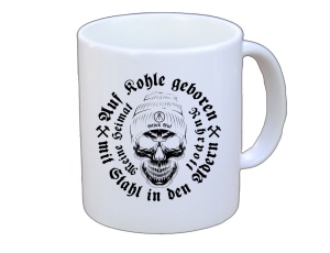 Tasse Ruhrpott Auf Kohle geboren Skull