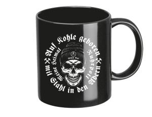 Tasse Ruhrpott Auf Kohle geboren Skull