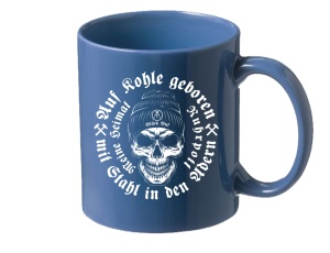 Tasse Ruhrpott Auf Kohle geboren Skull