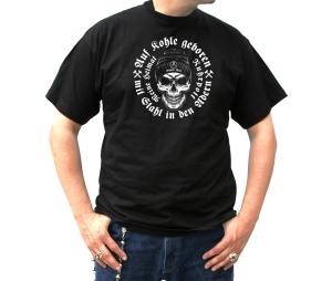 T-Shirt Ruhrpott Auf Kohle geboren Skull