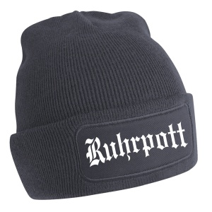 Wollmütze Ruhrpott Schriftzug