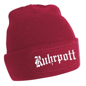 Wollmütze Ruhrpott Schriftzug