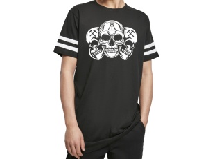 T-Shirt White Stripes Ruhrpott Skulls