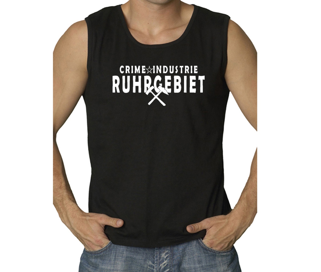 Muskelshirt Crime-Industrie Ruhrgebiet Hammer & Schlägel