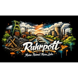 Fahne Ruhrpott Meine Heimat meine Liebe