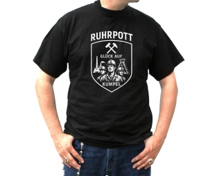 T-Shirt Ruhrpott Industriekultur Glück Auf Bergmann Kumpel