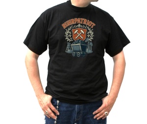 T-Shirt Ruhrpatriot Motiv mit Lore und Eichenlaub 