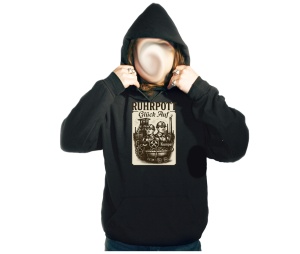 Kapusweatshirt Ruhrpatriot Glück Auf Motiv Industrie