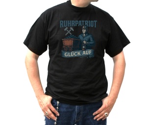 T-Shirt Ruhrpatriot Motiv mit Lore Glück Auf