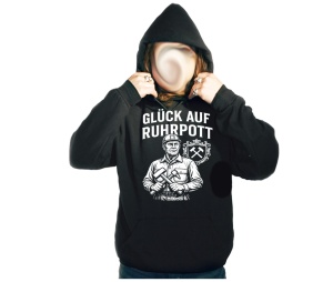 Kapusweatshirt Ruhrpott Gluck Auf Bergmann