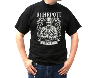 T-Shirt Ruhrpott Glück Auf Alter Bermann
