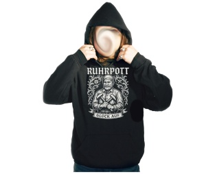Kapusweatshirt Ruhrpott Glück Auf Alter Bermann