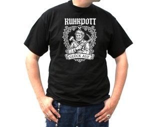 T-Shirt Ruhrpott Glück Auf Alter Bermann